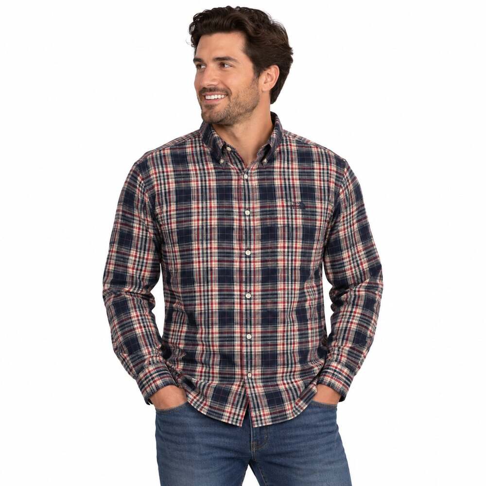 The North Face Plaid Button-Down Size M Long Sleeve Patriotic Business Festive